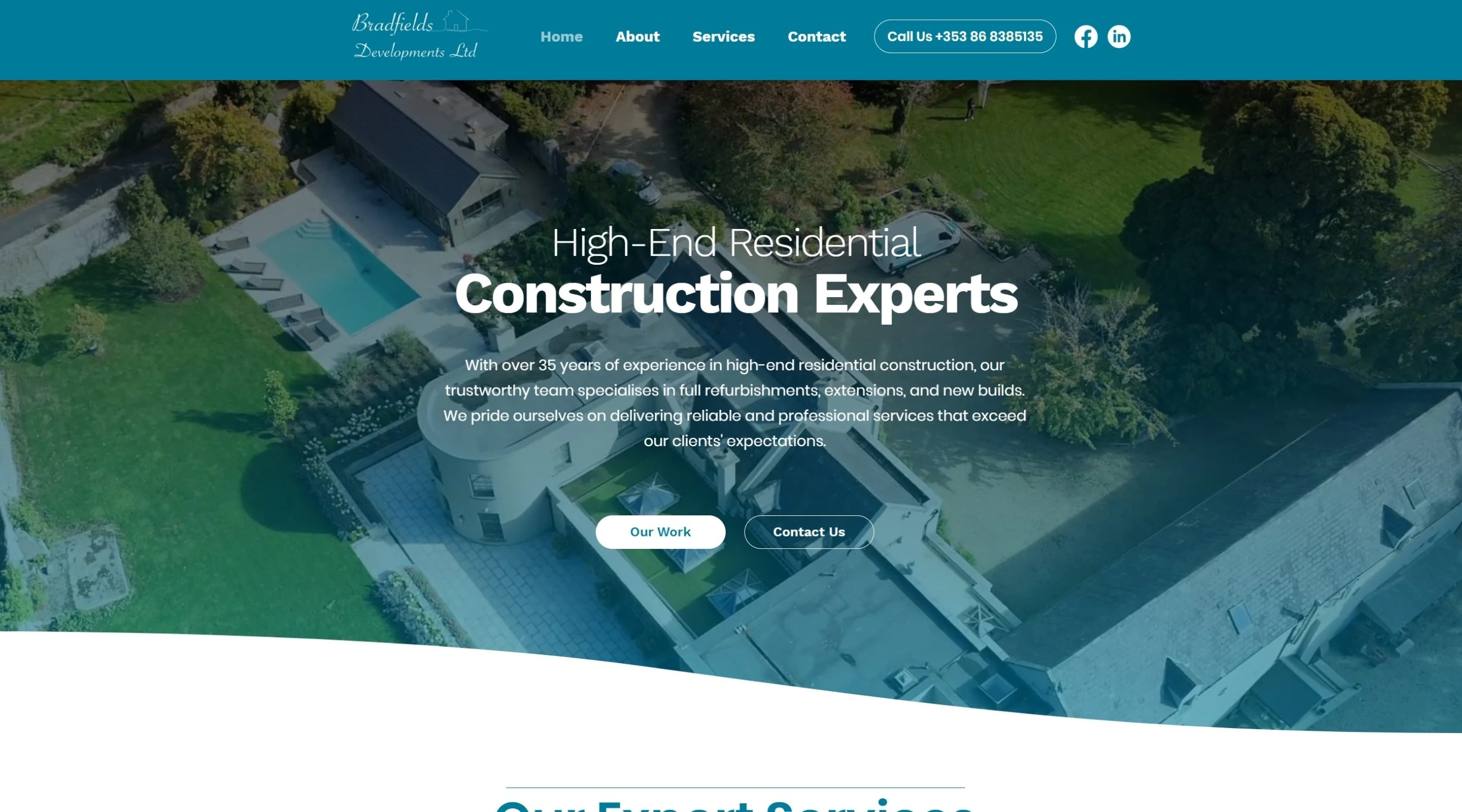 Web design — Bradfields Developments