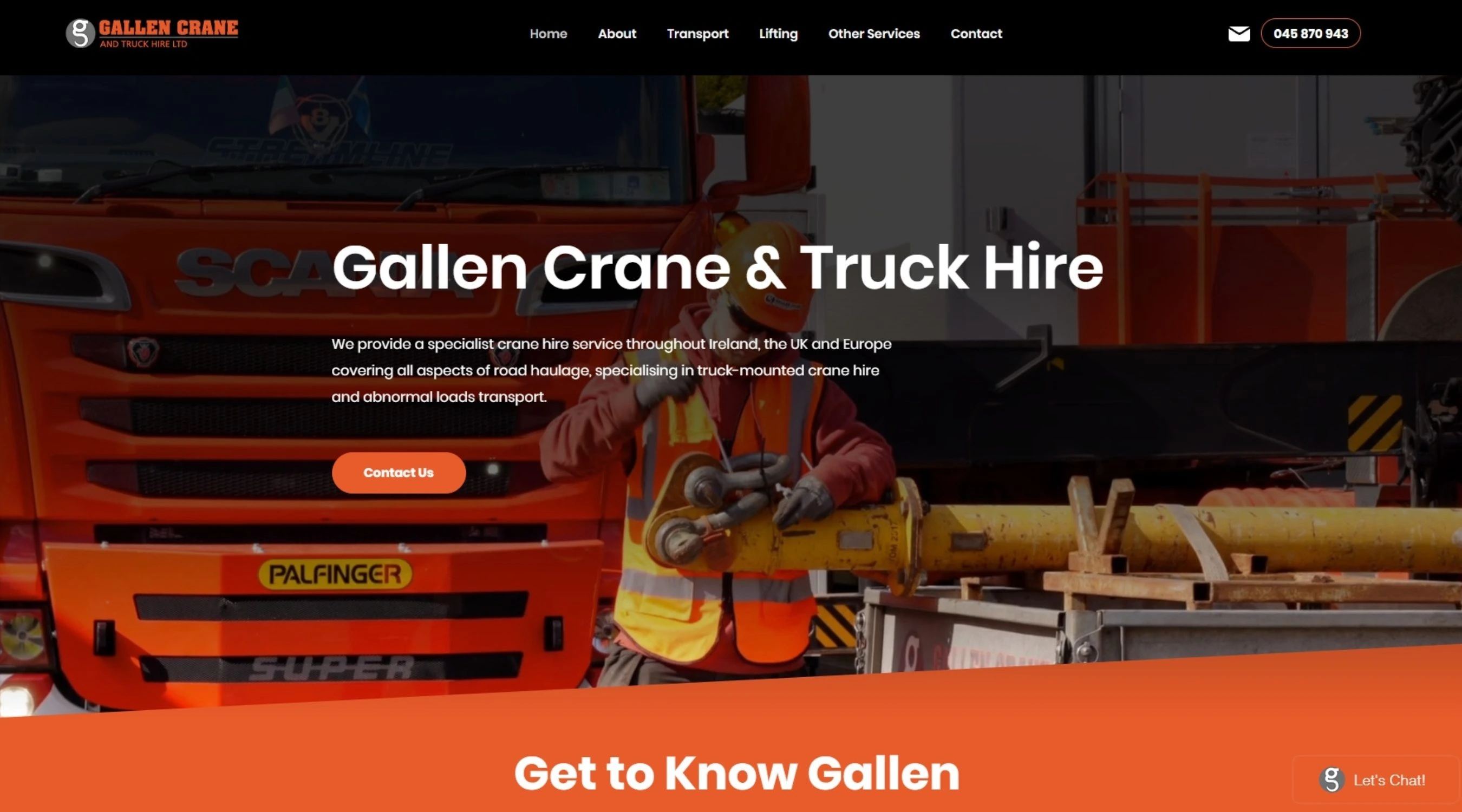 Gallan Crane Hire